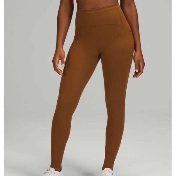 lululemon athletica Pants - Lululemon Copper Brown Swift Speed 28" Tight Size 20 NWT